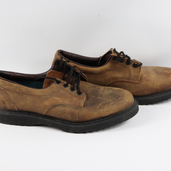 Vtg New Carolina Mens 10 D Leather Work Shoes main image 4